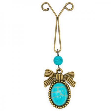 قیمت گیره روسری حلقه ای نگین دار