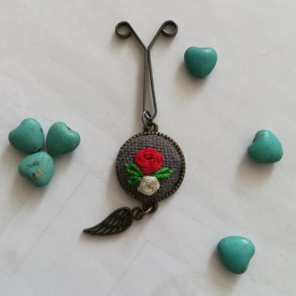 خرید گیره روسری گلدوزی شده به صورت عمده