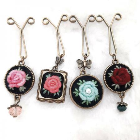 آشنایی با جنس گیره روسری گلدوزی