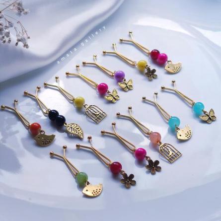 قیمت خرید عمده گیره روسری هفت رنگ پایه فلزی