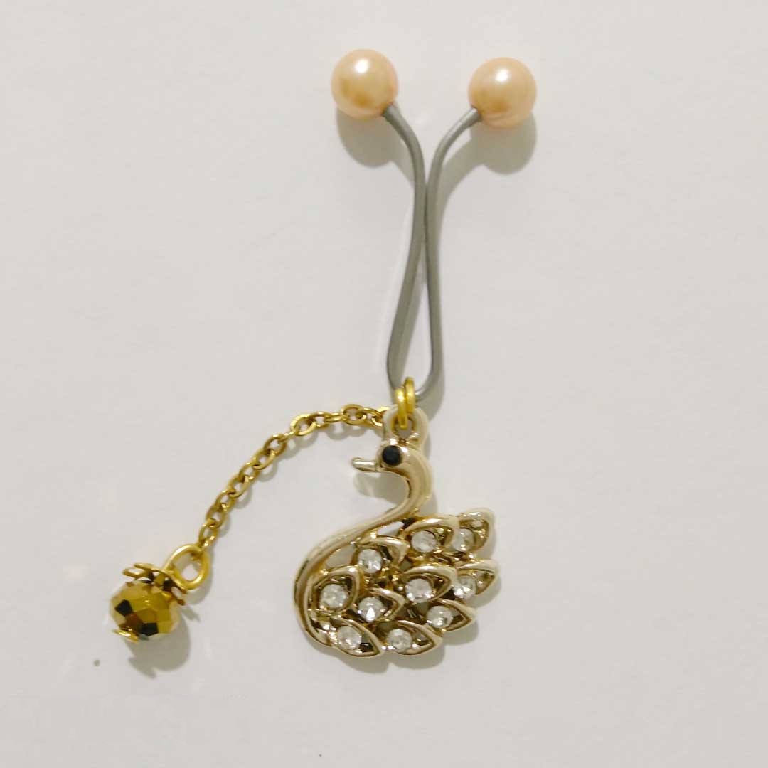 قیمت خرید گیره روسری مجلسی برگ سبز