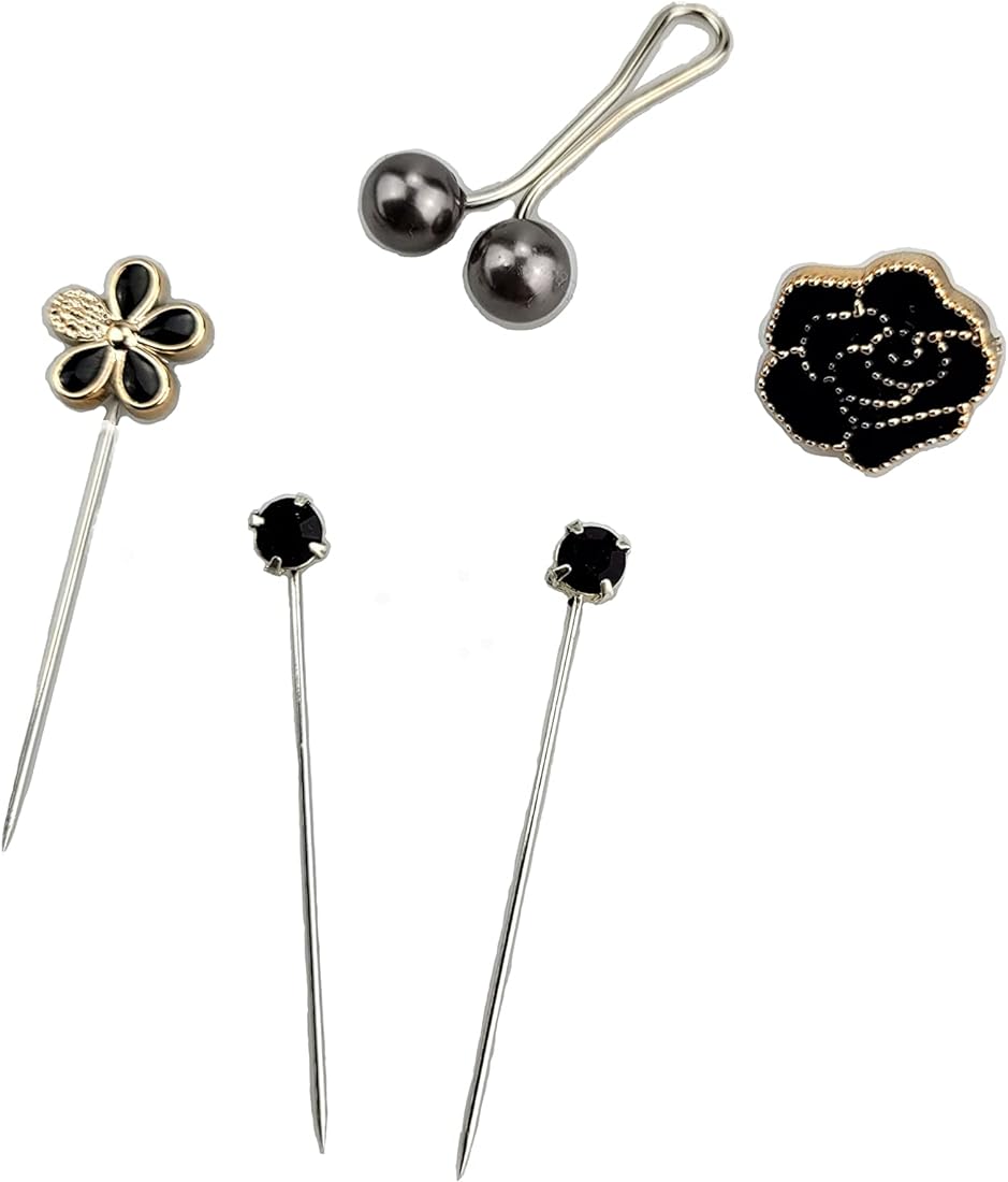 خرید عمده سوزن روسری مجلسی مشکی