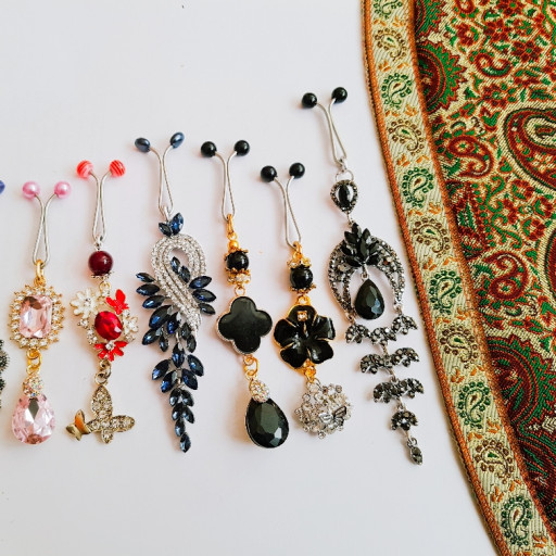 خرید با کیفیت ترین گیره روسری مجلسی دست سازدخترانه