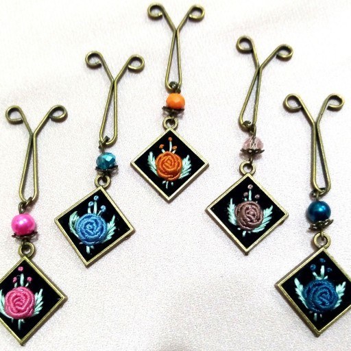 خرید با کیفیت ترین گیره روسری مجلسی دست سازمشکی