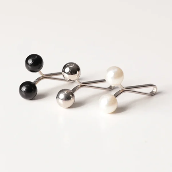 خرید بهترین گیره روسری مجلسی طرح گل مشکی